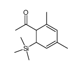 1-(2,4-dimethyl-6-(trimethylsilyl)cyclohexa-2,4-dien-1-yl)ethan-1-one结构式