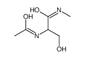 2-acetamido-3-hydroxy-N-methylpropanamide Structure