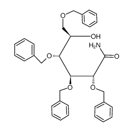 2,3,4,6-tetra-O-benzyl-D-gluconamide结构式
