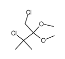 1,3-dichloro-2,2-dimethoxy-3-methylbutane Structure