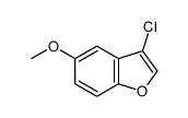 3-CHLORO-5-METHOXYBENZOFURAN Structure