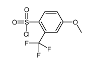 4-Methoxy-2-(trifluoromethyl)benzenesulfonyl chloride Structure