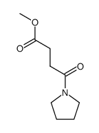 succinic acid monomethylester pyrrolidine amide Structure