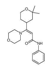 (Z)-3-(2,2-dimethyltetrahydro-2H-pyran-4-yl)-3-morpholino-N-phenylacrylamide Structure