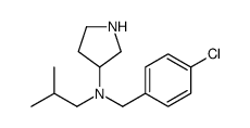 N-[(4-chlorophenyl)methyl]-N-(2-methylpropyl)pyrrolidin-3-amine Structure