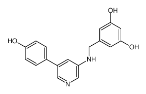 5-[[[5-(4-hydroxyphenyl)pyridin-3-yl]amino]methyl]benzene-1,3-diol结构式