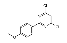 4,6-二氯-2-(4-甲氧基苯基)嘧啶结构式