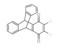 9, 10[1,2]-Benzenoanthracene-1,4-dione, 2,3-dichloro-9,10-dihydro-结构式