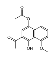 1-acetoxy-3-acetyl-5-methoxy-4-naphthol Structure