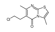 6-(2-氯乙基)-3,7-二甲基-5H-噻唑并[3,2-a]嘧啶-5-酮结构式