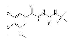 N-(tert-butyl)-2-(3,4,5-trimethoxybenzoyl)hydrazine-1-carbothioamide Structure