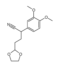 2-(3,4-dimethoxyphenyl)-4-(1,3-dioxolan-2-yl)butanenitrile Structure