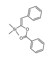 (E)-2-phenyl-1-trimethylsilylvinyl benzoate结构式