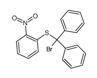 bromo-(2-nitro-phenylsulfanyl)-diphenyl-methane结构式