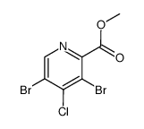 3,5-dibromo-4-chloro-pyridine-2-carboxylic acid methyl ester Structure