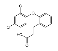 3-[2-(2,4-Dichlorophenoxy)phenyl]propanoic acid structure