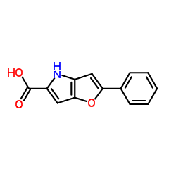 2-苯基-4H-呋喃并[3,2-b]吡咯-5-羧酸结构式