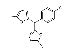 2-[(4-chlorophenyl)-(5-methylfuran-2-yl)methyl]-5-methylfuran结构式