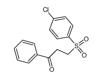 3-(4-chloro-benzenesulfonyl)-1-phenyl-propan-1-one Structure