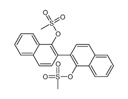 [2-(1-methylsulfonyloxynaphthalen-2-yl)naphthalen-1-yl] methanesulfonate Structure