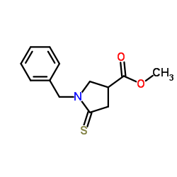 Methyl 1-benzyl-5-thioxo-3-pyrrolidinecarboxylate Structure