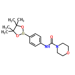 4-(4-吗啉基羰基氨基)苯硼酸频哪酯结构式