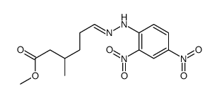 methyl 6-[(2,4-dinitrophenyl)hydrazinylidene]-3-methylhexanoate Structure