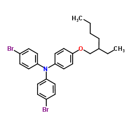 4-Bromo-N-(4-bromophenyl)-N-{4-[(2-ethylhexyl)oxy]phenyl}aniline Structure