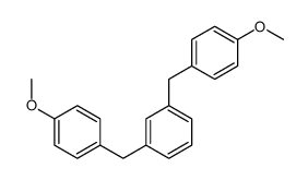 1,3-bis[(4-methoxyphenyl)methyl]benzene结构式