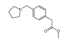 methyl 2-[4-(pyrrolidin-1-ylmethyl)phenyl]acetate Structure