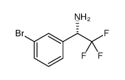 (S)-1-(3-溴苯基)-2,2,2-三氟乙烷-1-胺结构式