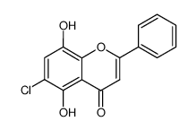 6-chloro-5,8-dihydroxyflavone结构式