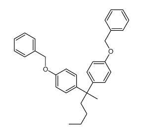 1-phenylmethoxy-4-[2-(4-phenylmethoxyphenyl)hexan-2-yl]benzene结构式