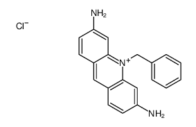 10-benzylacridin-10-ium-3,6-diamine,chloride结构式