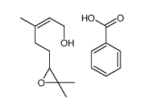 benzoic acid,5-(3,3-dimethyloxiran-2-yl)-3-methylpent-2-en-1-ol Structure