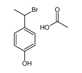 acetic acid,4-(1-bromoethyl)phenol结构式