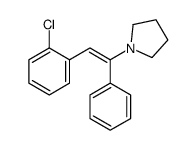 1-[2-(2-chlorophenyl)-1-phenylethenyl]pyrrolidine Structure