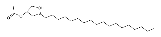 acetate d'(hydroxy-1 octadecylthio-3) propyle-2 Structure