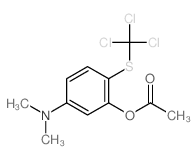 Phenol,5-(dimethylamino)-2-[(trichloromethyl)thio]-, 1-acetate结构式