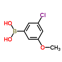 3-Chloro-5-methoxyphenylboronic acid Structure