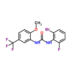 1-(2-Bromo-6-Fluorophenyl)-3-(2-Methoxy-5-(Trifluoromethyl)Phenyl)Urea Structure