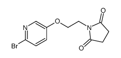 1-[2-(6-bromopyridin-3-yl)oxyethyl]pyrrolidine-2,5-dione Structure