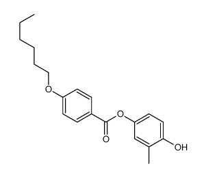 (4-hydroxy-3-methylphenyl) 4-hexoxybenzoate Structure