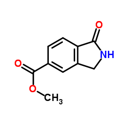 1-氧代异吲哚啉-5-羧酸甲酯结构式