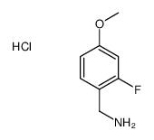 (2-FLUORO-4-METHOXYPHENYL)METHANAMINE HYDROCHLORIDE Structure