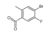 1-bromo-2-fluoro-5-methyl-4-nitrobenzene Structure