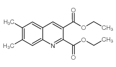 6,7-二甲基喹啉-2,3-二羧酸二乙酯结构式