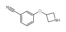 3-(azetidin-3-yloxy)benzonitrile结构式