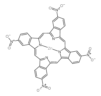 锌(II)四硝基酞菁结构式