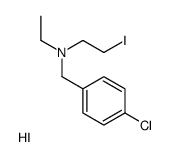 (4-chlorophenyl)methyl-ethyl-(2-iodoethyl)azanium,iodide Structure
